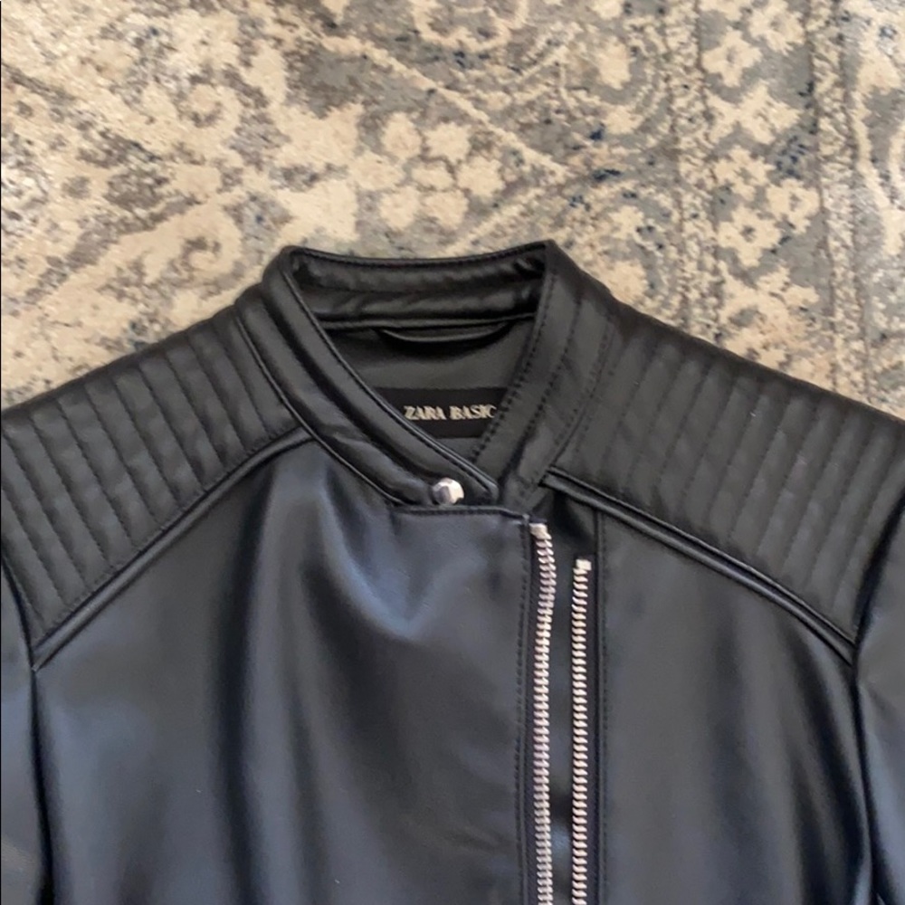 Zara Basic Motor Jacket - image 3
